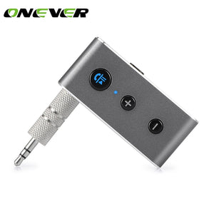 Default Title - Onever Wireless Bluetooth Aux Audio Receiver Adapter Handsfree Car Kit 3.5mm jack Aux Bluetooth 4.2 Hands Free Music Receiver