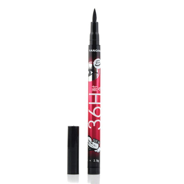1pcs-200006151 - YANQINA Lasting 36H Liquid Eyeliner Pencil Waterproof Black Makeup Long-lasting Easywear Eye Liner Pen Cosmetic Lady Beauty Tool