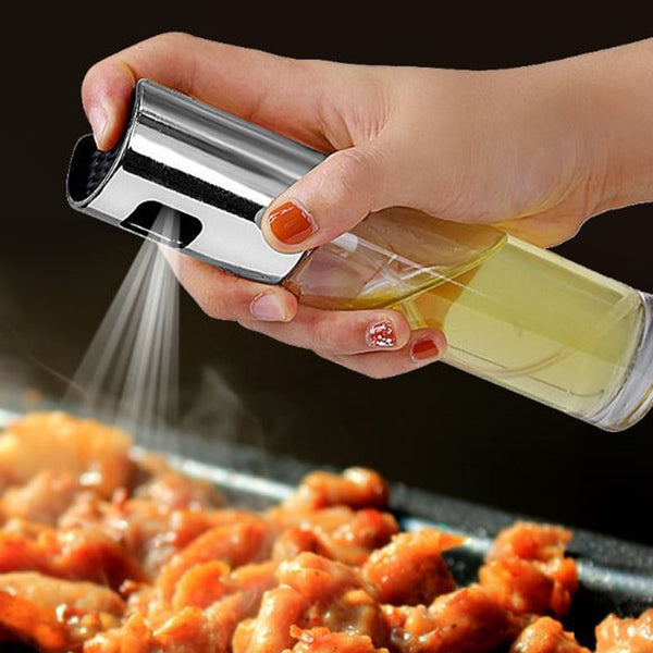 [variant_title] - 1PCS Kitchen Baking Glass Olive Oil Sprayer Oil Spray Empty Bottle Vinegar Bottle Oil Dispenser Cooking Salad BBQ AP11091505
