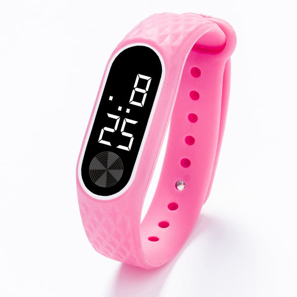 Pink White - New Children's Watches Kids LED Digital Sport Watch for Boys Girls Men Women Electronic Silicone Bracelet Wrist Watch Reloj Nino