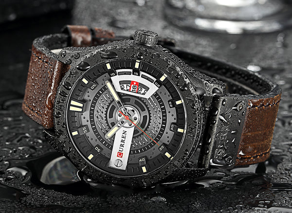[variant_title] - 2018 Luxury Brand CURREN Men Military Sports Watches Men's Quartz Date Clock Man Casual Leather Wrist Watch Relogio Masculino