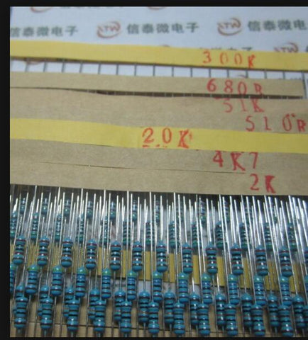 Set 600pcs 30 Kind 1/4W Resistance 1% Metal Film Resistor Assorted Kit Each 20 Free Shipping for arduino