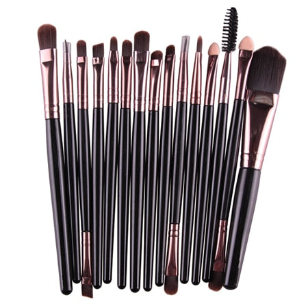 BU2-7 - MAANGE 15/18 Pcs Professional Makeup Brushes Set Comestic Powder Foundation Blush Eyeshadow Eyeliner Lip Make up Brush Tools