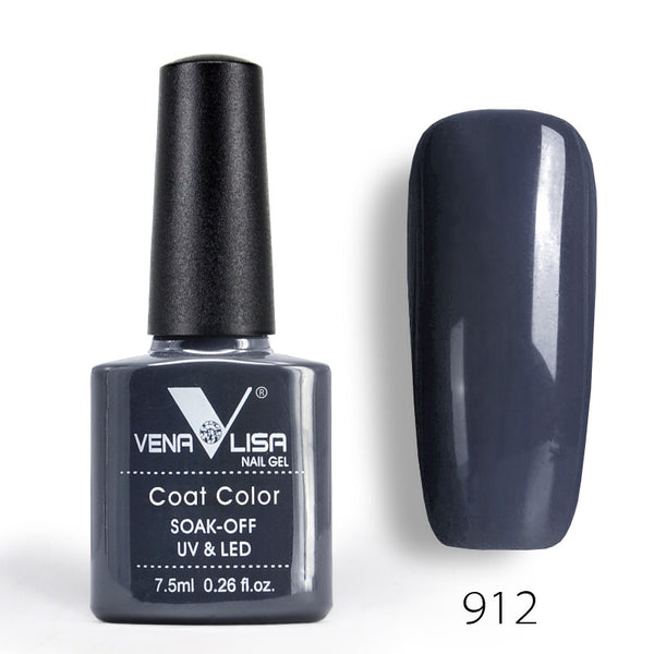 912 - New Free Shipping Nail Art Design Manicure Venalisa 60Color 7.5Ml Soak Off Enamel Gel Polish UV Gel Nail Polish Lacquer Varnish