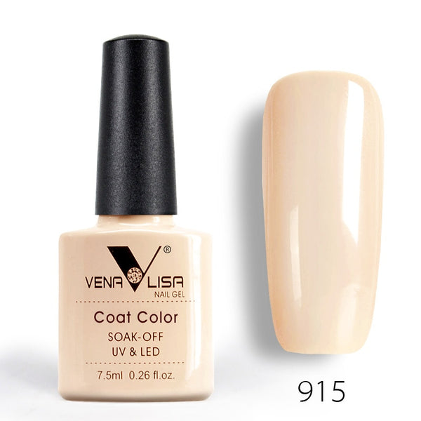 915 - New Free Shipping Nail Art Design Manicure Venalisa 60Color 7.5Ml Soak Off Enamel Gel Polish UV Gel Nail Polish Lacquer Varnish