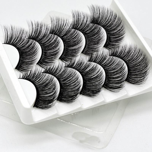 [variant_title] - NEW 13 Styles 1/3/5/6 pair Mink Hair False Eyelashes Natural/Thick Long Eye Lashes Wispy Makeup Beauty Extension Tools Wimpers