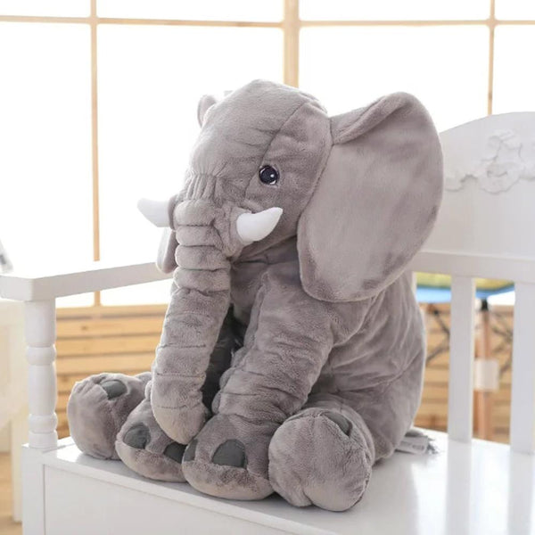 gray / 40CM - 40/60cm Infant Plush Elephant Soft Appease Elephant Playmate Calm Doll Baby Toy Elephant Pillow Plush Toys Stuffed Doll