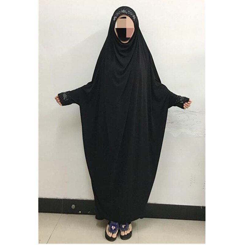 Black / One Size - Muslim head coverings instant hijab bonnet abaya muslims outwear muslim prayer dress islamic dresses hijab dress #FB85