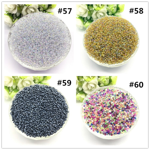 [variant_title] - 1000pcs 2mm Charm Czech Glass Seed Beads DIY Bracelet Necklace For Jewelry Making Accessories