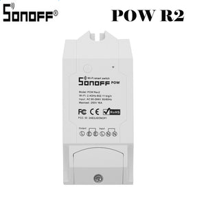 POW R2 - Sonoff Pow R2 Wifi Smart Switch With Higher Accuracy Monitor Energy Usage Smart Home Power Measuring Works With Alexa Homekit