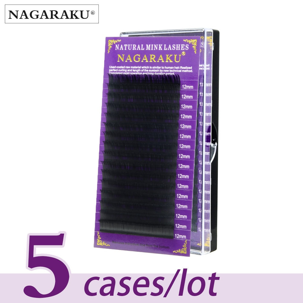 [variant_title] - NAGARAKU (new) bulk sale 5 cases/lot High quality mink eyelash extension individual eyelashes make up tools beauty