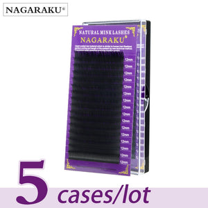 [variant_title] - NAGARAKU (new) bulk sale 5 cases/lot High quality mink eyelash extension individual eyelashes make up tools beauty