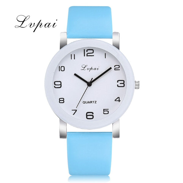 Sky Blue - Lvpai Brand Quartz Watches For Women Luxury White Bracelet Watches Ladies Dress Creative Clock Watches 2018 New Relojes Mujer