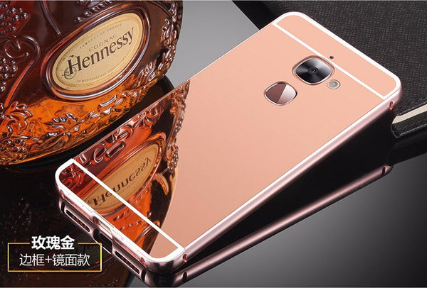 Rose gold - For LeEco Letv Le Max 2 X820 Case Luxury Ultrathin Metal Aluminum Frame + Acrylic Hard Back Cover For LeMax 2 Max2 Phone case