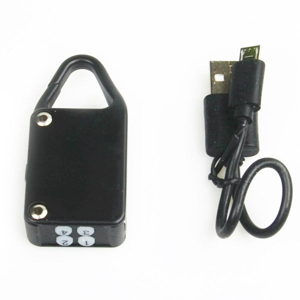Black - Smart Bluetooth Lock Waterproof Keyless Remote Control Locker Outdoor Anti Theft PadLock for Intelligent Phone Android/IOS APP