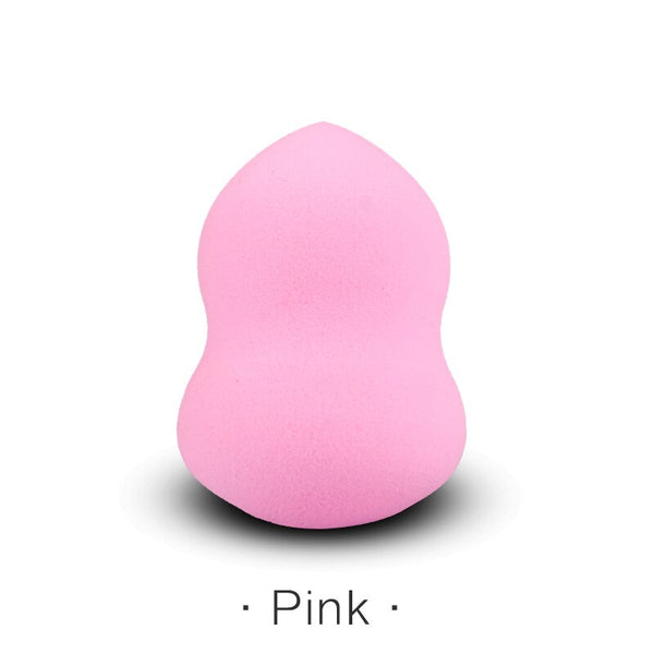 Gourd-Pink - Beauty Makeup Sponge 1Pcs Foundation Powder Puff Smooth Latex Free Egg Shape Cosmetic Sponge Make Up Tools