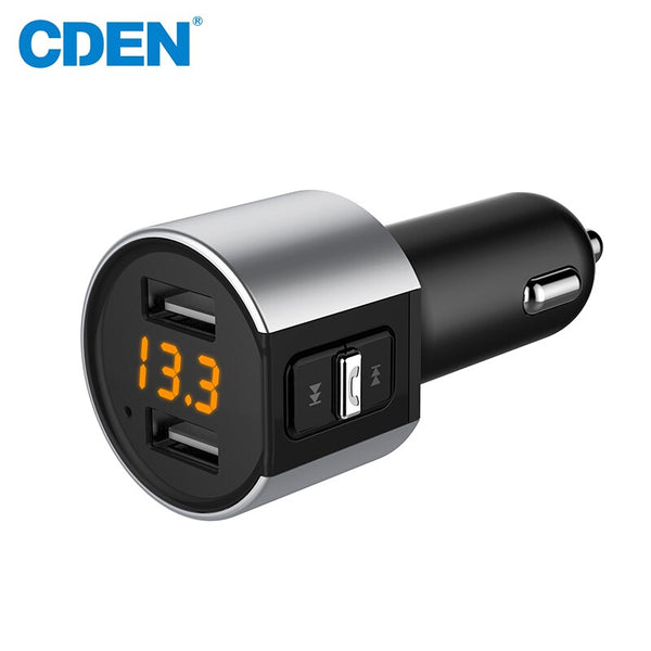 [variant_title] - Bluetooth FM Transmitter Car MP3 Modulator Handsfree Bluetooth Car Kit Cigarette Lighter Dual USB Bluetooth car Free Shipping