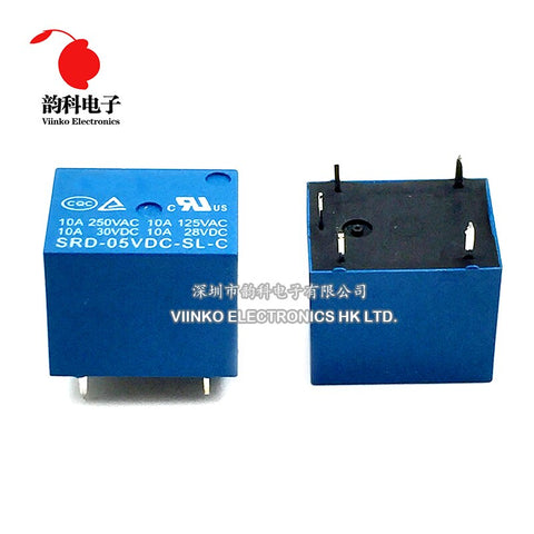 Default Title - Free shipping 1PC SRD-05VDC-SL-C 5V DC SONGLE