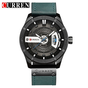 black blue - 2018 Luxury Brand CURREN Men Military Sports Watches Men's Quartz Date Clock Man Casual Leather Wrist Watch Relogio Masculino