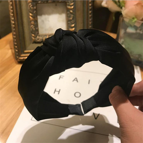 2 - Haimeikang Solid Colors Hair  Knotted Hair Band for Women Headbands Hairbands Headwear 2018 New Arrival