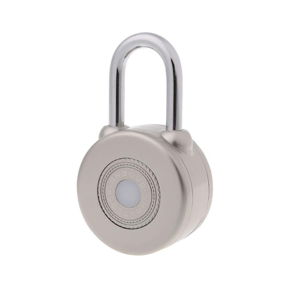 SILVER - OOTDTY 2 Color Wireless Control Smart Bluetooth Padlock Master Keys Types Lock with APP Control