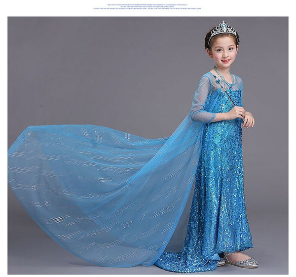 [variant_title] - Disney Frozen dress anna elsa dress disfraz princess sofia infantil fever elza costume vestido rapunzel jurk disfraces dresses