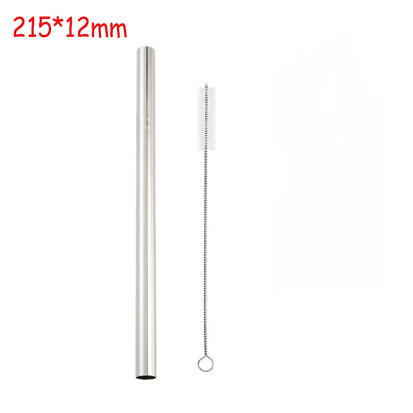 Big straw - 2/4/8Pcs Colorful Reusable Drinking Straw High Quality 304 Stainless Steel Metal Straw with Cleaner Brush For Mugs 20/30oz