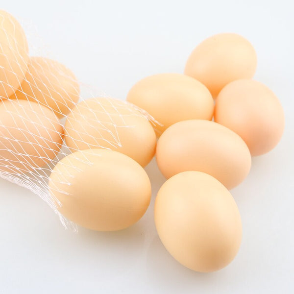 [variant_title] - 5PCS/Lot Hatching Egg Hen Poultry Hatch Breeding Simulation Fake Plastic Artificial Eggs DIY Painting Easter Egg Educational Toy