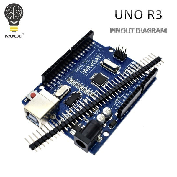UNO R3 Board - WAVGAT high quality One set UNO R3 (CH340G) MEGA328P for Arduino UNO R3 + USB CABLE ATMEGA328P-AU Development board