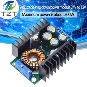 Default Title - DC/CC Adjustable 0.2- 9A 300W Step Down Buck Converter 5-40V To 1.2-35V Power Supply Module LED Driver for Arduino
