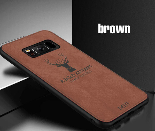 Brown / For Note 8 - Soft Cloth Back Case Cover For Samsung Galaxy S7 Edge S9 S8 Note 9 8 Full Phone Case For Samsung S9 S8 Plus Shockproof Case