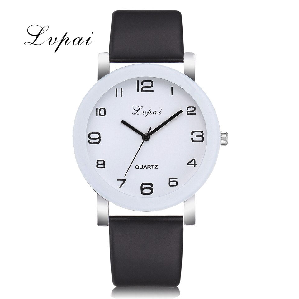 Black - Lvpai Brand Quartz Watches For Women Luxury White Bracelet Watches Ladies Dress Creative Clock Watches 2018 New Relojes Mujer