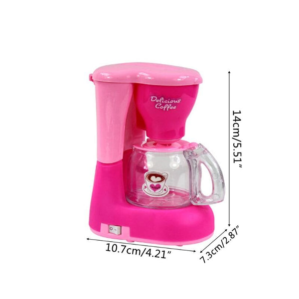 Coffee machine - Kid Boy Girl Mini Kitchen Electrical Appliance Washing Sewing Machine Toy Electric iron Dummy Pretended Play air conditioning