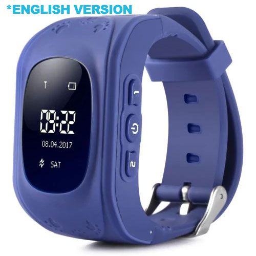 English navy blue - Q50 GPS smart Kids children's watch SOS call location finder child locator tracker anti-lost monitor baby watch IOS & Android