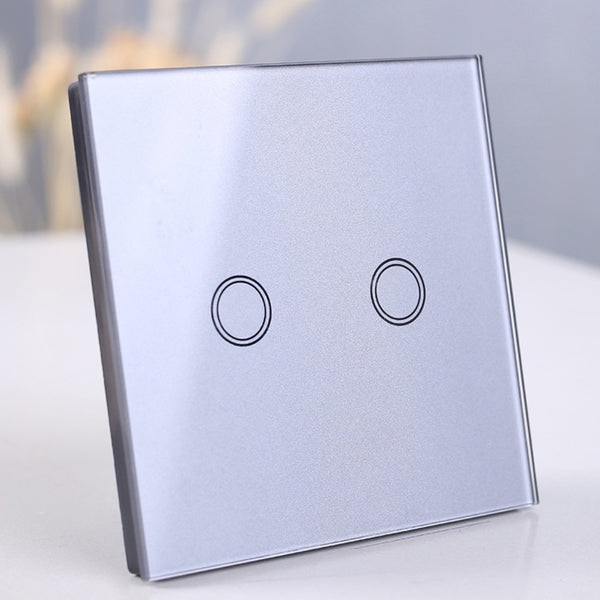 [variant_title] - Wireless Wall Light switch touch EU Standard Smart light Switch, 130-240V 1234 Gang Glass Panel Remote Control Touch wall Switch