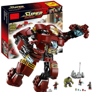 [variant_title] - Ultron Figure Iron Man Hulk Buster Set Bricks Building Blocks Compatible Legoing Super Heroes 76031 Model Boy Birthday Gift Toys