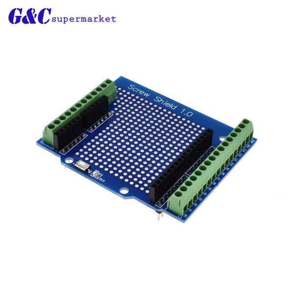 [variant_title] - Proto Screw Shield V2/V3 Assembled prototype terminal expansion board for Arduino UNO R3