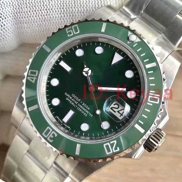 2 - Ceramic Green Mens Top Luxury Brand AAA 2813 Mechanical SS Men Automatic Watch Sports Self-wind Watches Wristwatches
