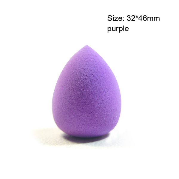 small purple - Soft Water Drop Shape Makeup Cosmetic Puff Powder Smooth Beauty Foundation Sponge Clean Makeup Tool Accessory
