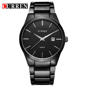 black black - relogio masculino CURREN Luxury Brand  Analog sports Wristwatch  Display Date Men's Quartz Watch Business Watch Men Watch 8106