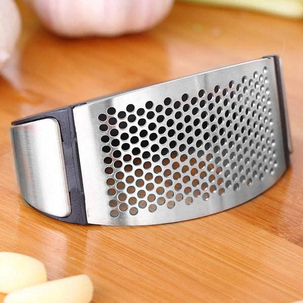 [variant_title] - 1pcs Stainless Steel Garlic Presses Manual Garlic Mincer Chopping Garlic Tools Curve Fruit Vegetable Tools Kitchen Gadgets