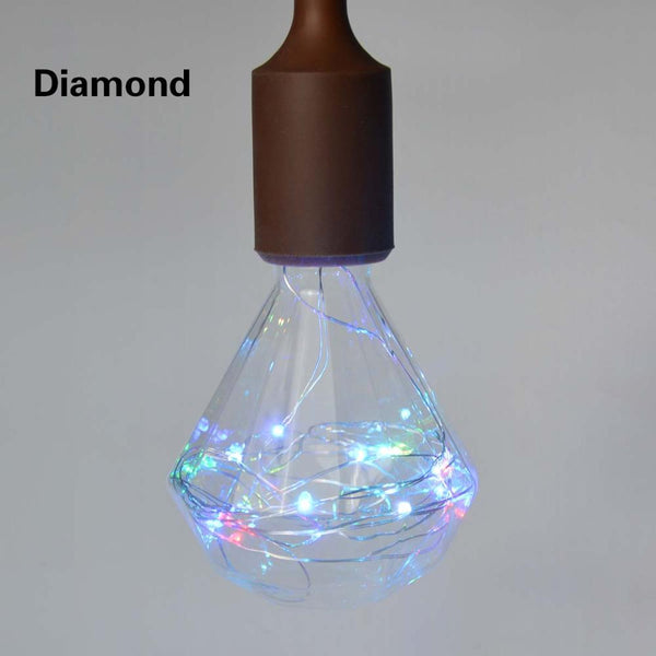 Diamond-200003699 - Creative  Edison Light Bulb Vintage Decoration LED Filament lamp Copper Wire String E27 110V 220V Replace Incandescent Bulbs