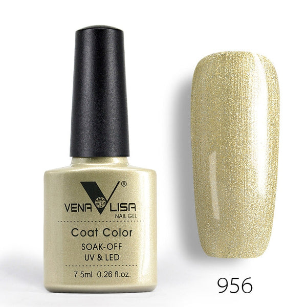 956 - New Free Shipping Nail Art Design Manicure Venalisa 60Color 7.5Ml Soak Off Enamel Gel Polish UV Gel Nail Polish Lacquer Varnish