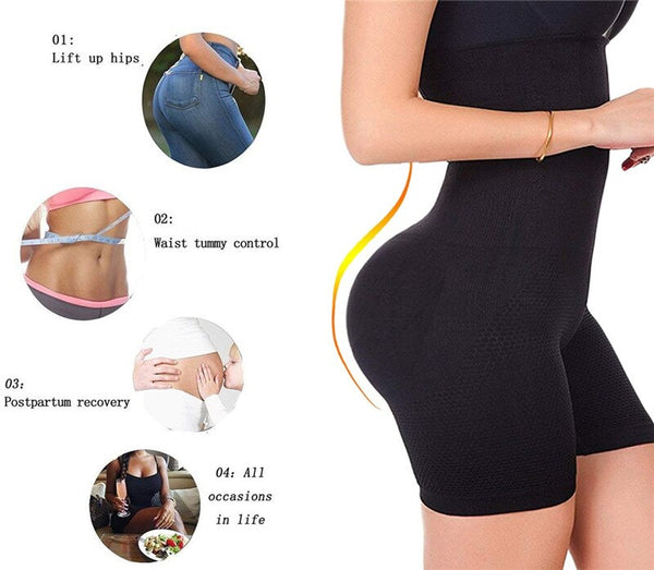 [variant_title] - NINGMI Sexy Butt Lifter Women Slimming Shapewear Tummy Control Panties High Waist Trainer Body Shaper Boyshort Tight Power Short