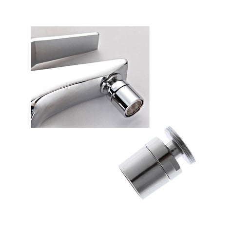 Default Title - HNGCHOIGE Chromed 24mm Brass Adjustable Swivel Water Saving Tap Nozzle Spout Aerator M24 Male
