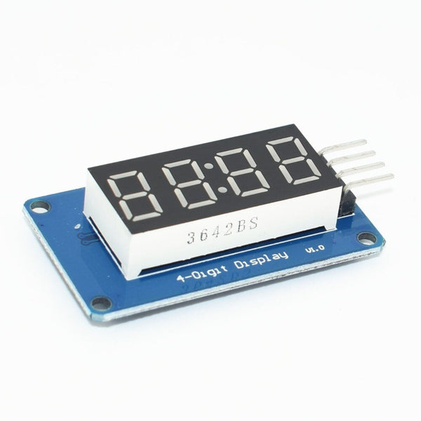 [variant_title] - 1pcs TM1637 4 Bits Digital LED Display Module For arduino 7 Segment 0.36Inch Clock RED Anode Tube Four Serial Driver Board Pack