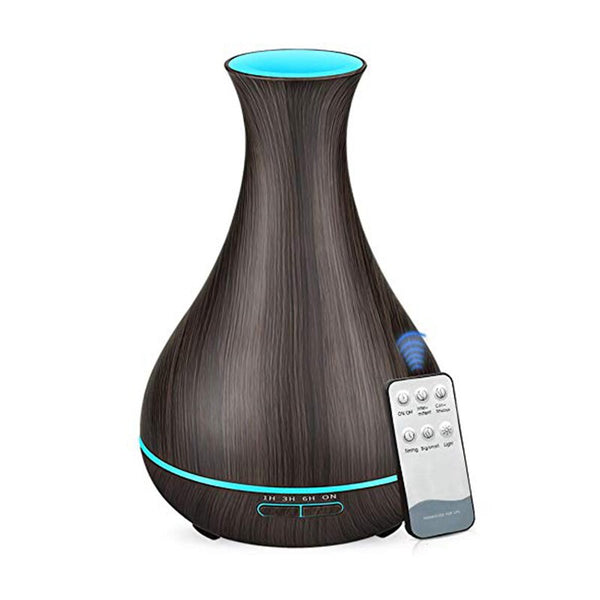 Dark Wood Grain / AU - 550ML APP Control Essential Oil Aroma Diffuser With Wood Grain Air Humidifier Aromatherapy Diffuser For Home Cool Mist Maker