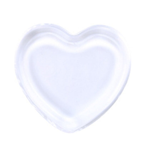 Heart Transparent - MOONBIFFY 100% New Hot SiliSponge Blender Silicone Sponge makeup puff For Liquid Foundation BB Cream Beauty Essentials