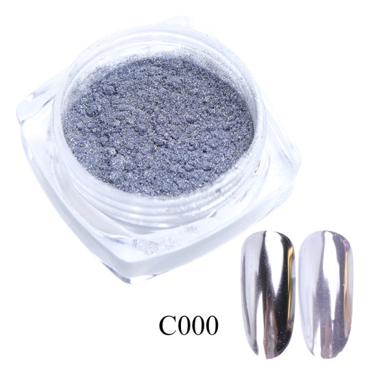 C000 - 0.5g Nail Mirror Glitter Powder Metallic Color Nail Art UV Gel Polishing Chrome Flakes Pigment Dust Decorations Manicure TRC/ASX