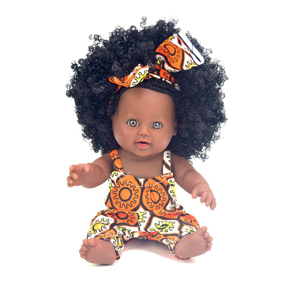 05 - black  baby dolls pop green African! 12inch  lol reborn silicone vinyl 30cm newborn poupee boneca baby soft toy girl kid todder